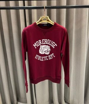 No return RL imported sweatshirt Maroon