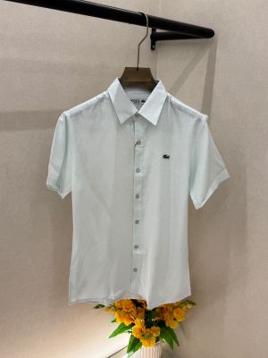Lacost Sky Linen Half Sleeves Super Premium Shirt F3957-SK