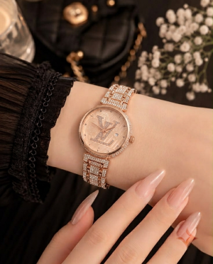 Louii_s Vuitton Tash Copper-Pink