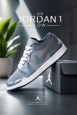 Air Jordan 1 Low SE Medium Grey Cool Grey White 468