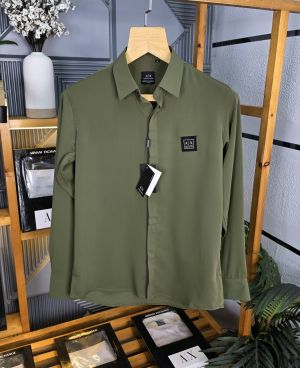 Ax Pocket Logo Shirt Olive K234-OL
