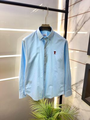 Ami Sky Embroidery Logo Super Premium Shirt With Brand Box Packing F3969-SK