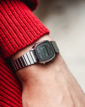 Casio Womens Vintage LA670 Silver Grey