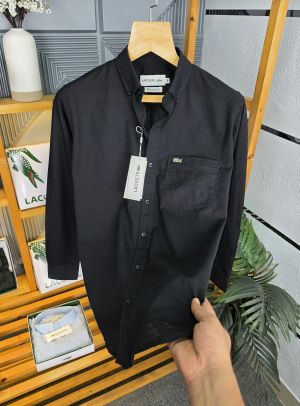 Lac Lenin Collor Shirt Black K254-BK