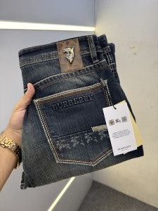 BURBERY PREMIUM GREENISH SHADE DENIM JEANS STRAIGHT FIT LENGHT 41