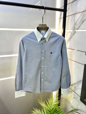 Brooks Brothers Lining Premium Oxford Lycra Shirts F3919-BU2