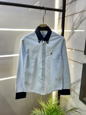 Brooks Brothers Lining Sky Premium Oxford Lycra Shirts F3919-S3