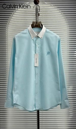 Calvin Klei Chest Logo Full Sleeves Shirt Sky Blue