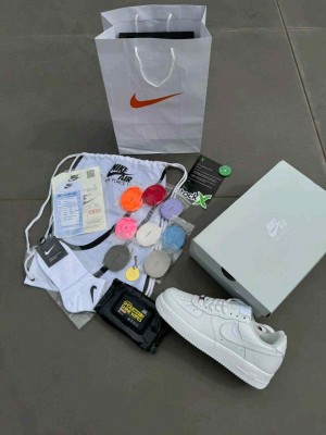 Nikke Airforce 1 Low Triple White With Accessories 473