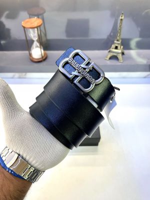 Balenciag_ Grey Black Premium Quality Belt Fa 842