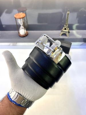Jagua_ Glossy Silver Premium Quality Belt Fa 931