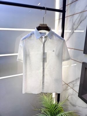 Calvi Klein White Linen Half Sleeves Super Premium Shirt F3958-WH
