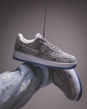 Nikke Air Force 1 x UNDEFEATED Grey suede