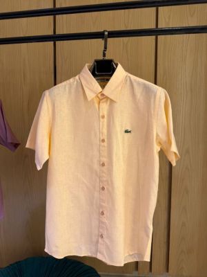 Lacostx-e IMPORTED STORE ARTICLE linen fabric SHIRT