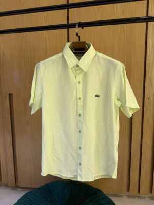 Lacost-xe IMPORTED STORE ARTICLE linen fabric SHIRT