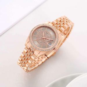 Rolee_x Ladies Crystal Date Just Quartz Rose-Gold Grey