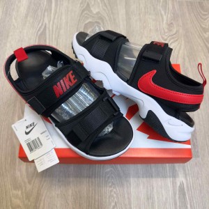 Nik.e Canyon Adjust Black Red White Premium Sports Sandal