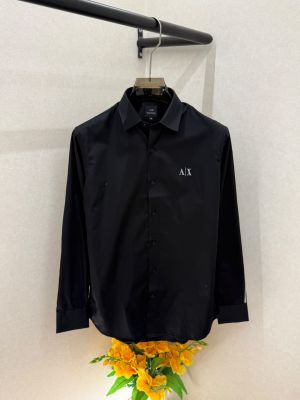 Arma_ Exchange Reflective Black Premium Shirt With Brand Box Packing And Carry Bag F3522-BL