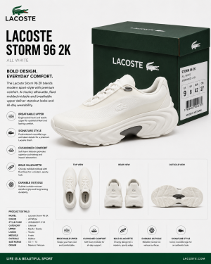 LACOSTTE SPINOR PREMIUM WHITE FIX