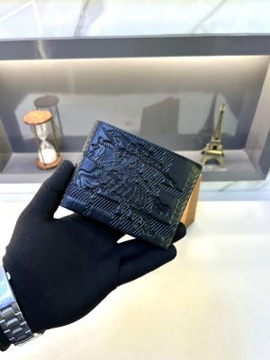 Burber_r Black Premium Quality Wallet Fa 770