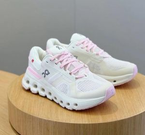 Wmn On Running Cloud Runner Shoes White Pink Sporty Elegant