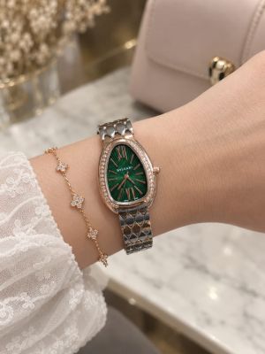 Bvlgari Serpenti Seduttori Rosegold Two Tone Green