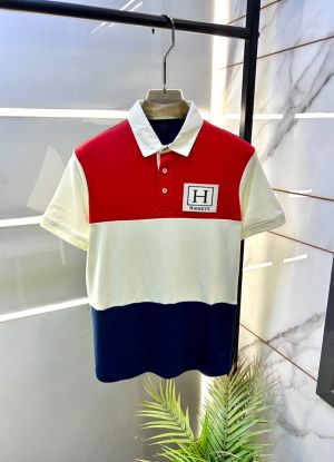 Hacket  Red Polo Premium Collar Neck T-shirt F3621-RE