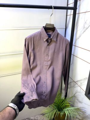 Hacket Linen Lavendar Embroidery Logo Super Premium Shirt F3917-LA