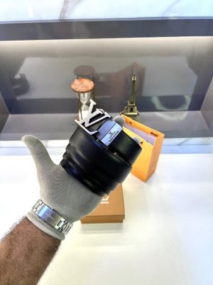 Lv_Loui_ Vuitton Grey Reversible Belt Fa 429