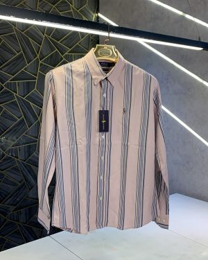 sale Ralp Lauren Embroidery Logo Premium Stripes Shirt (1318)