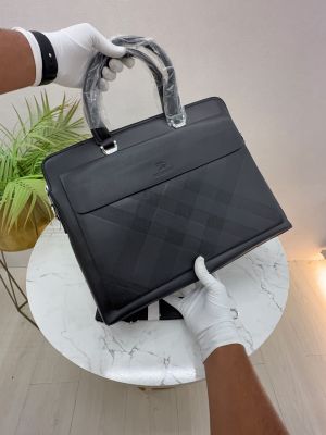 Burber_r Black Premium Quality Laptop Bag Fa 1144