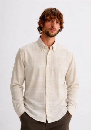 RALP-xH L-AUREN P-OLO IMPORTED STORE ARTICLE SHIRT LIGHT CREAM COLOUR