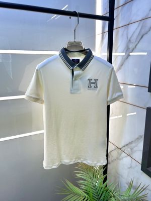 Hacket Cream Polo Premium Collar Neck T-shirt F5048-CR