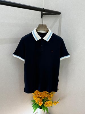 Tomm Hilfiger Navy Polo Premium Collar Neck T-shirt F3896-NY