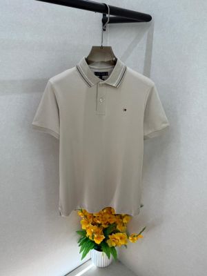 Tomm Hilfiger Beige Polo Premium Collar Neck T-shirt F3896-BE2