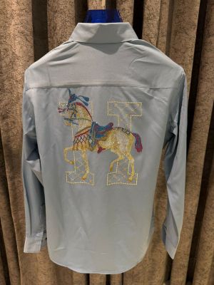 Hermmes-t IMPORTED STORE ARTICLE CHINA SHIRT