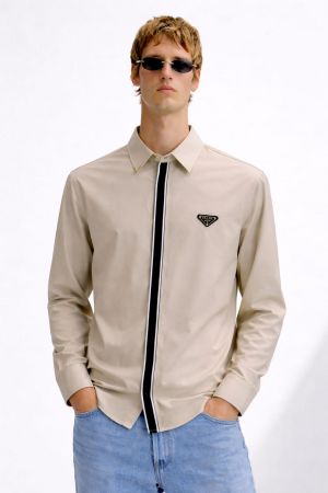 PRADx-A IMPORTED STORE ARTICLE DIAMOND CHINA SHIRT