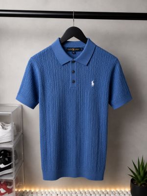 Ralp_ Lauren Premium Knit Polo T-Shirt 2022