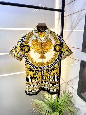 Versace Imported White Premium Half Sleeves Printed Shirt F5088-W3