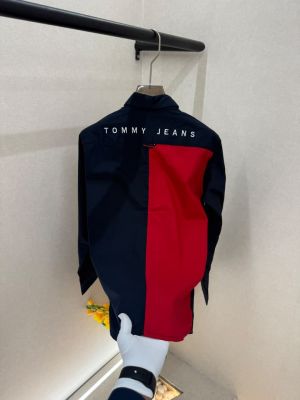 Tomm Hilfiger Navy Embroidery Back Printed Premium Shirts F3635-NY