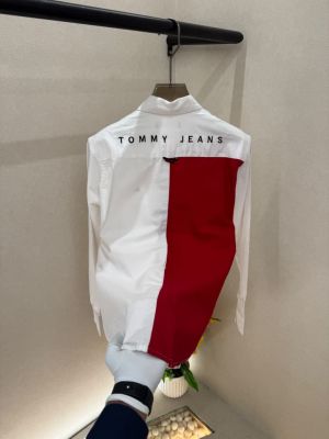 Tomm Hilfiger White Embroidery Back Printed Premium Shirts F3635-WH