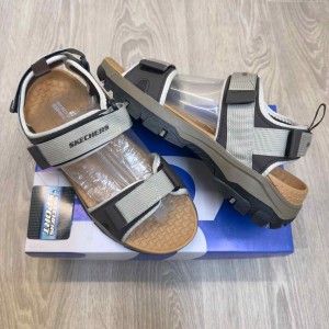 Skecher.s Go Recover Tresmen Ryer Premium Cream Brown Tan Sports Sandal