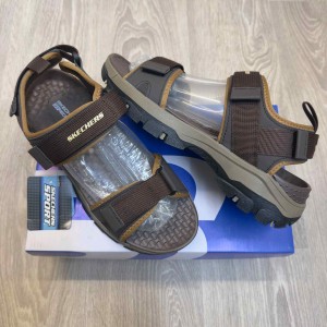 Skecher.s Go Recover Tresmen Ryer Premium Brown Beige Sports Sandal