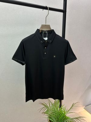 Versace Imported Black Super Premium Collar Neck Polo T-shirt F3743-BL