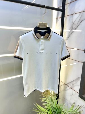 Hacket White Polo Premium Collar Neck T-shirt F5048-WH
