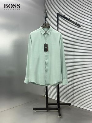 Hug Boss Linen Pista Premium Shirt With Brand Box Packing F3953-PI