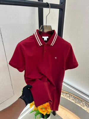 Calvi _Klein Maroon Collar Neck Premium Polo T-shirt F3692-MA