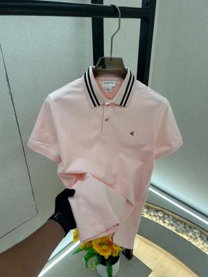 Calvi _Klein Pink Collar Neck Premium Polo T-shirt F3692-PI