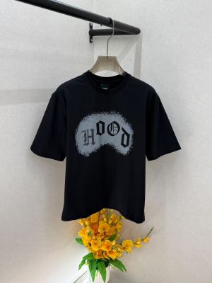 Hoodric Imported Black Oversized Premium Round Neck Drop Shoulder T-shirt F3949-B4