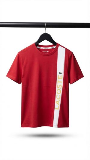 Lacost_ Vertical Stripe T-Shirt. 1235 Sale-offer. VS1000